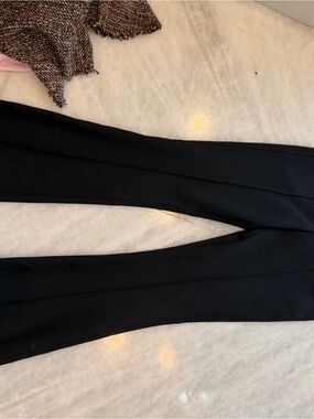 Reiss Black Tailored Flare Pants